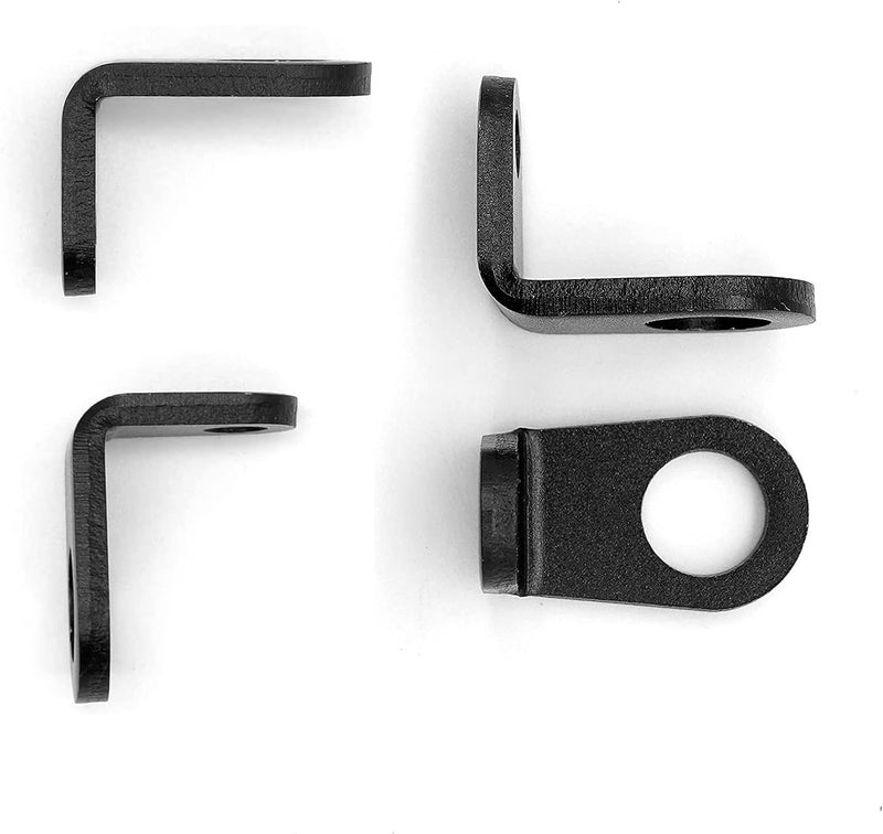 Techtek 5mm to 10mm hole L Shape Motorbike Turn Signal lights Mounting Brackets Relocation holder Motorcycle Turn Signals Brackets Universal compatible with Harley bmw honda motorcycle - Image 4